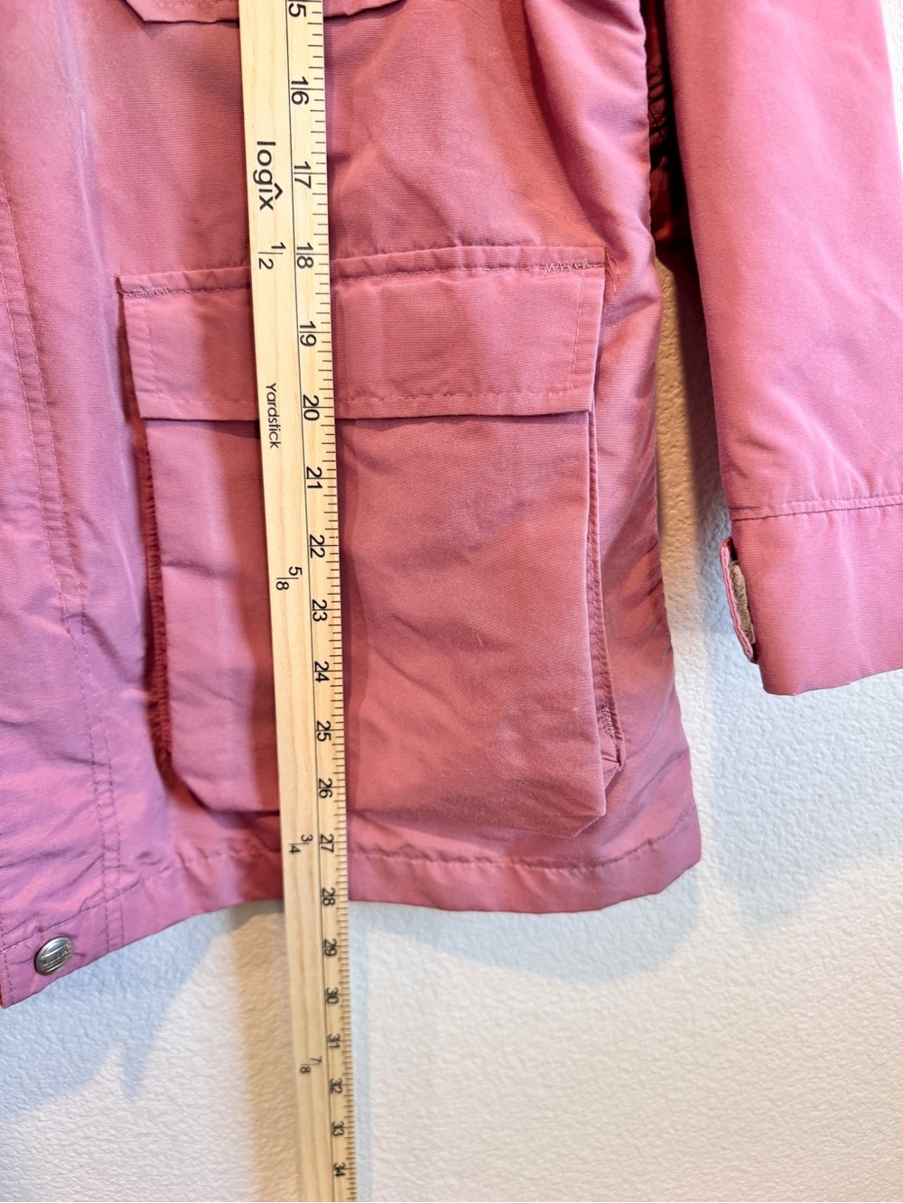 L.L.Bean Baxter State Parka Medium Vintage Pink Gorpcore Utility Rain Jacket J14 - Picture 7 of 9